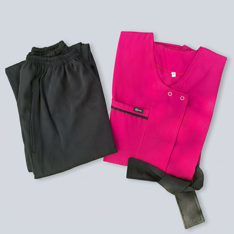 Porte-Feuille Rose-Indien-Foncé&Noir
