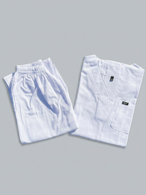 Col-V-Simple Blanc