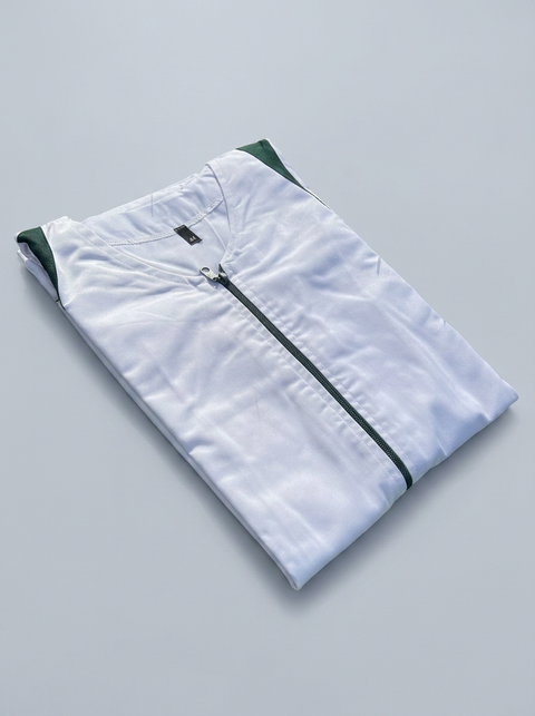 Sensla&Triangle Blanc&Vert-Foncé