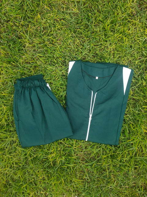 Pyjama De Bloc Sensla & Triangle Vert Foncé